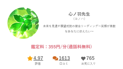 心ノ羽(コノハ)さんプロフィール