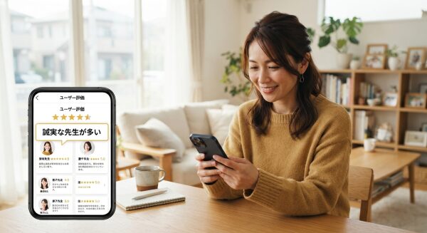 不安を煽らない先生が多いサービスの選び方