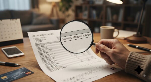 クレジットカード明細にどう表示されるのか