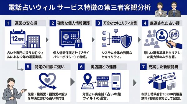 電話占いウィルの特徴