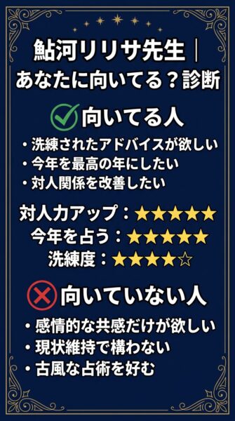 掲示板（ウラスピ等）の口コミ徹底検証：鮎河リリサ(アユカワリリサ)先生に寄せられた「毒舌」と「脱線」の真実