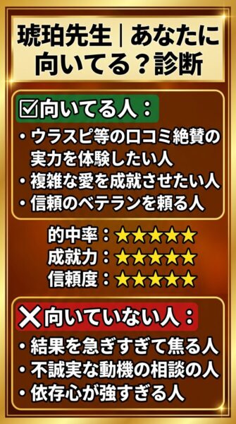 電話占いカリス 琥珀（コハク）先生