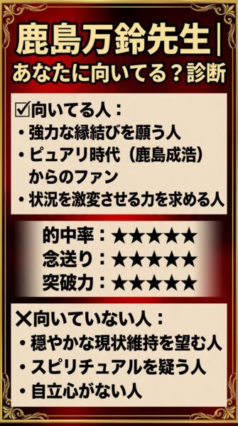 鹿島万鈴 （かしままんれい）先生