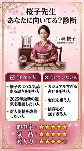 エキサイト電話占い 桜子(さくらこ)先生