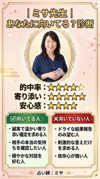 みんなの電話占い 美紗（ミサ）先生 鑑定の正体