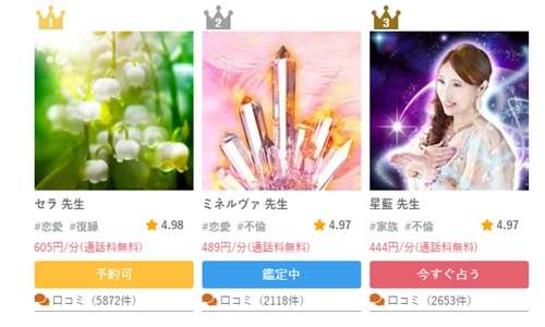 みんなの電話占いの占い師の選び方