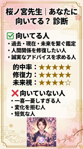 電話占い ピュアリ 桜ノ宮 （サクラノミヤ）先生