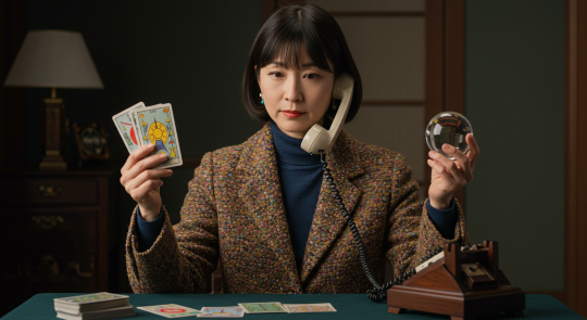 電話占いクォーレで電話占いをする占い師
