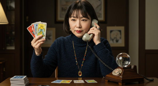 電話占いピュアリで電話占いをする占い師