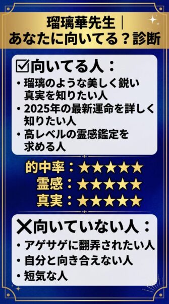 電話占い ヴェルニ 瑠璃華 先生（るりか 先生）