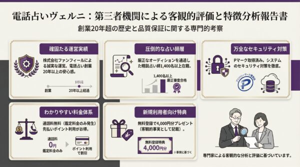 電話占いヴェルニの特徴