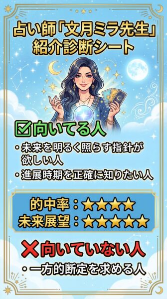 電話占い ウィル（WILL）文月ミラ （フミヅキミラ）先生