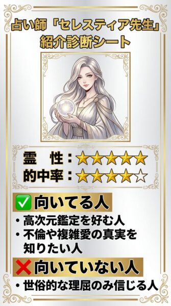 電話占い ウィル（WILL）セレスティア 先生