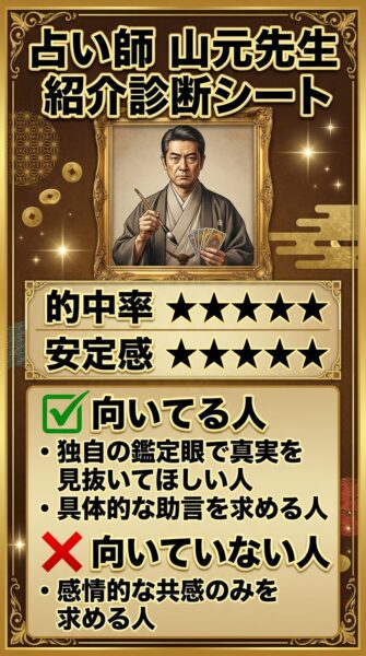 電話占いウィル 山元 （やまもと）先生